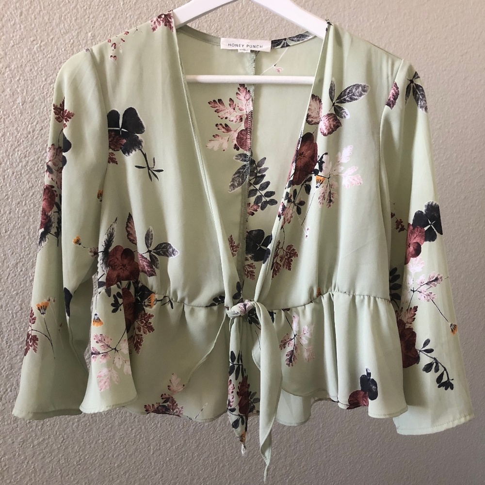 Honey Punch Tie Top